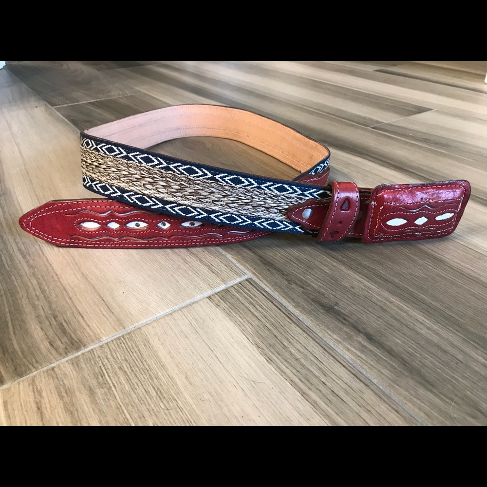 Leather belt